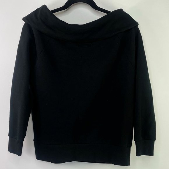 Victoria Secret Black Cowl Neck Sweatshirt - Picture 4 of 5